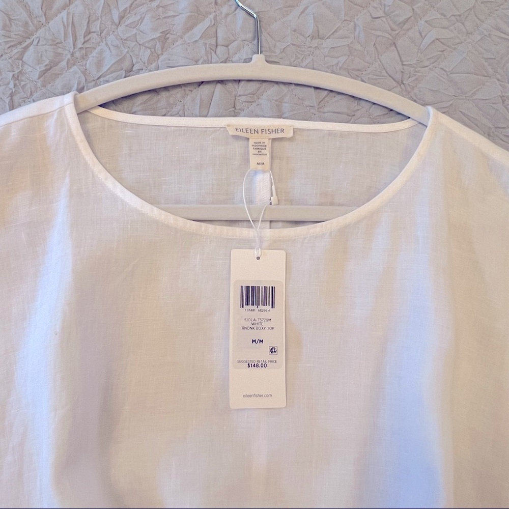 EILEEN FISHER WHITE BLOUSE
